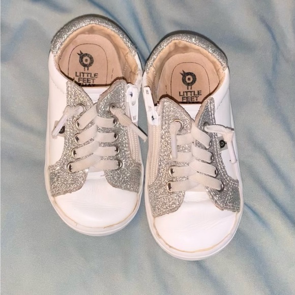Old Soles Boutique GG brand girls GLITTER tennis shoes sneakers size 22 us 6 - Picture 13 of 15